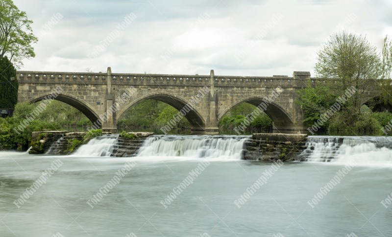 Batheaston old Toll Bridge on Avon river , Uk