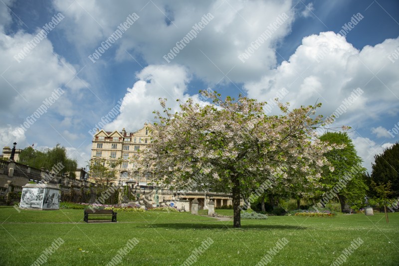 Public garden in Bath