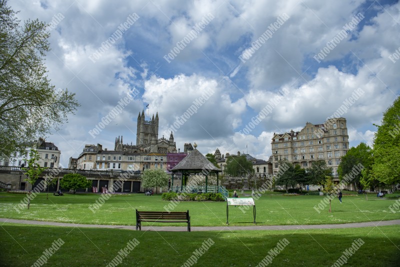 View to Bath city from Public Garden