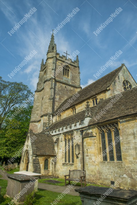 Old church from Castle Combe