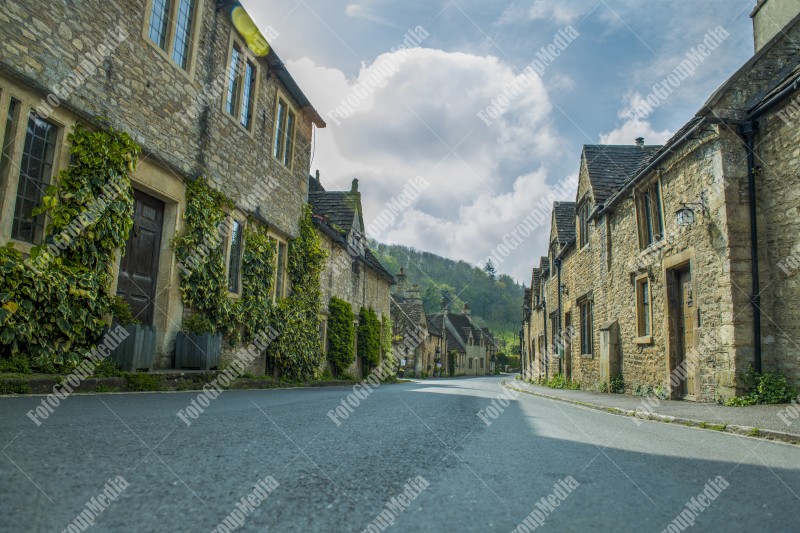 Old houses from Castle Combe village , Wiltshire, UK