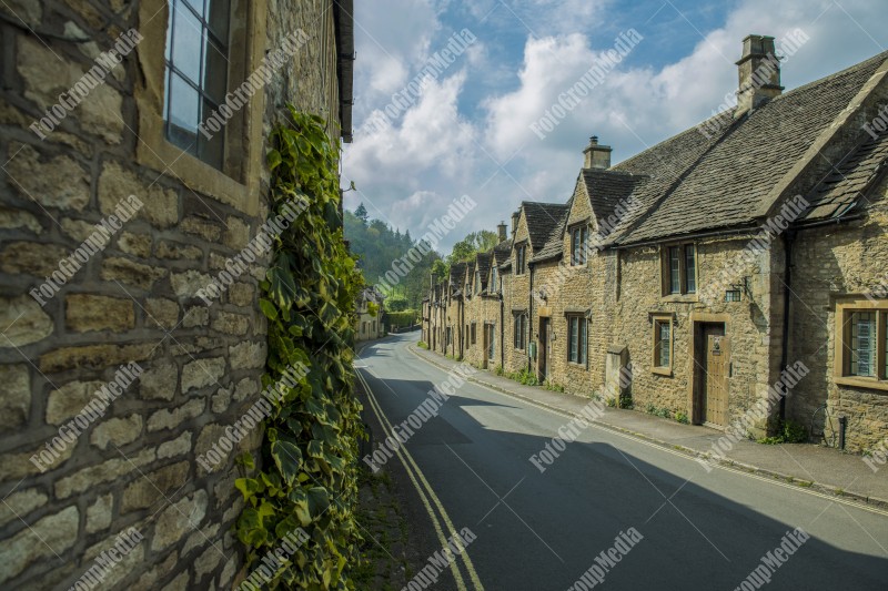 Old houses from Castle Combe village, Wiltshire, UK