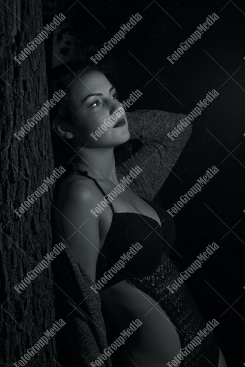 Romantic portrait of a young woman