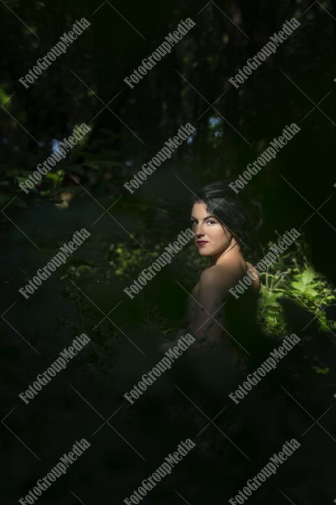 Romantic outdoor portrait