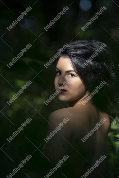 Romantic outdoor portrait