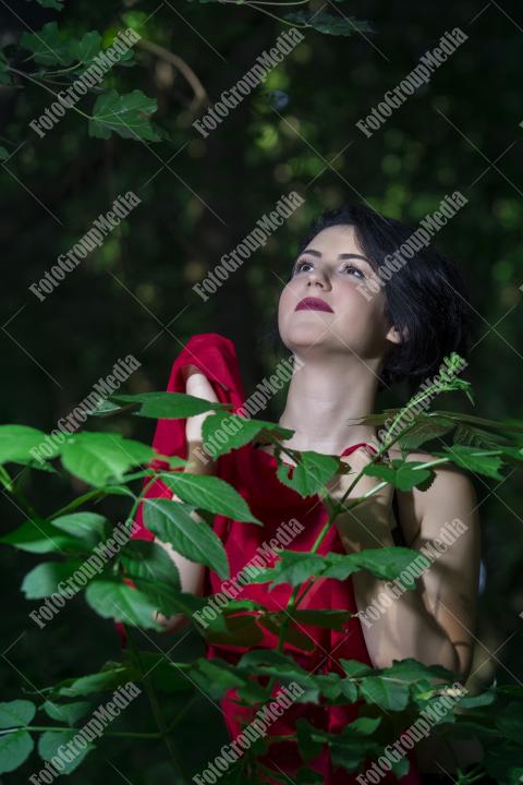Pretty young girl posing outdoor