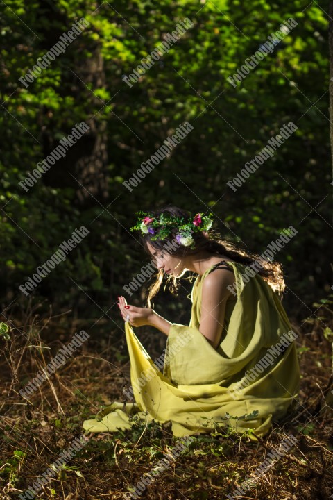 Fairy portrait of young woman