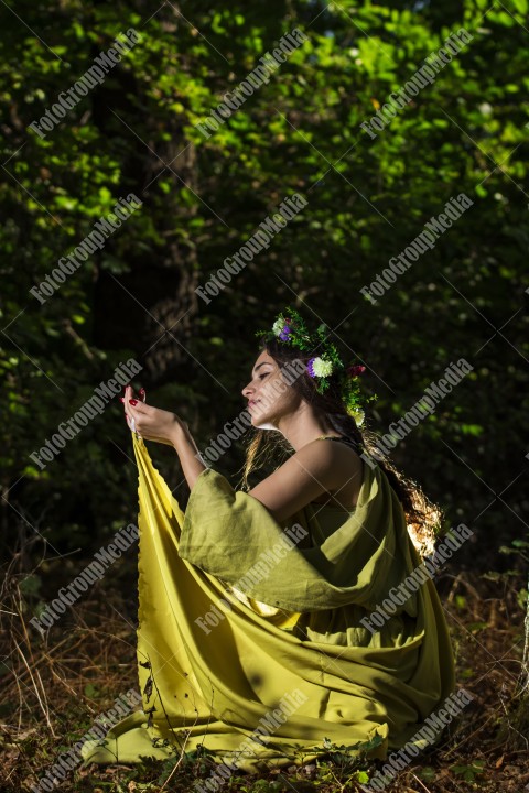 Fairy portrait of young woman