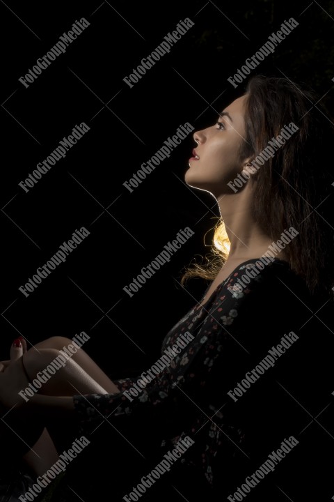 Outdoor portrait of a young lady