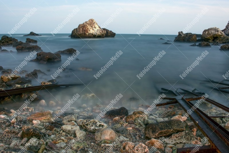 Black Sea shore at Tyulenovo, Bulgaria