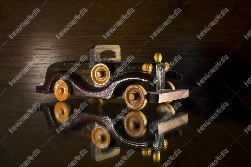 Wood toy car