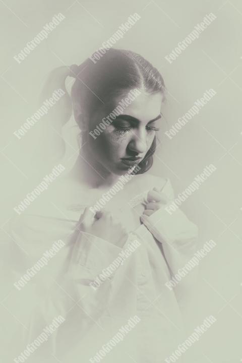 Etheral edit, young woman portrait