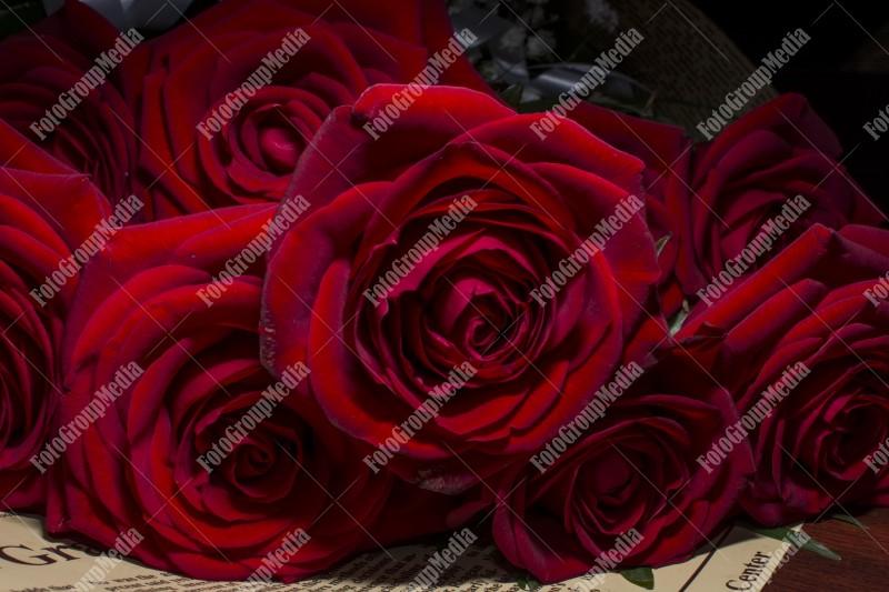 Red roses bouquet