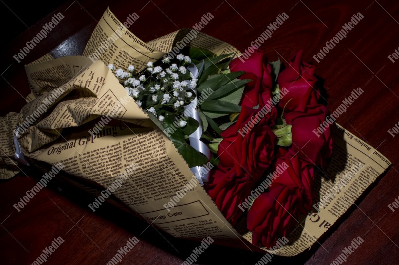 Red roses bouquet