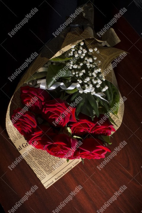 Red roses bouquet