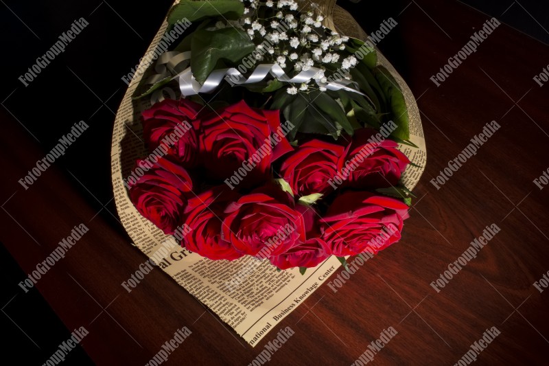 Red roses bouquet