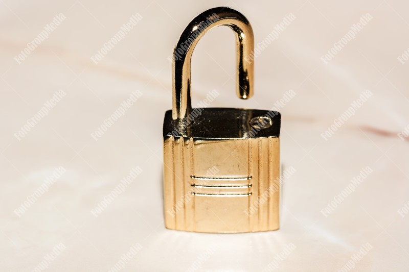 Padlock isolated on white background