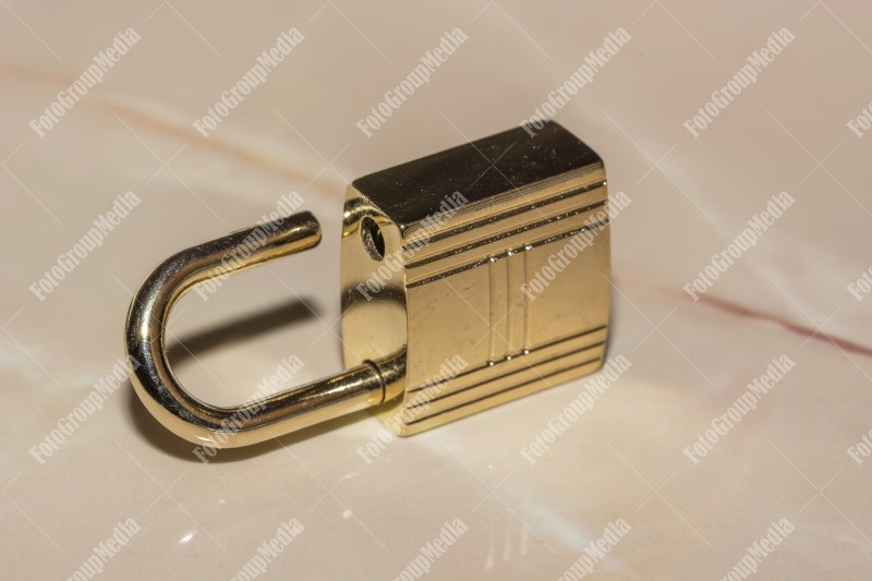 Padlock isolated on white background