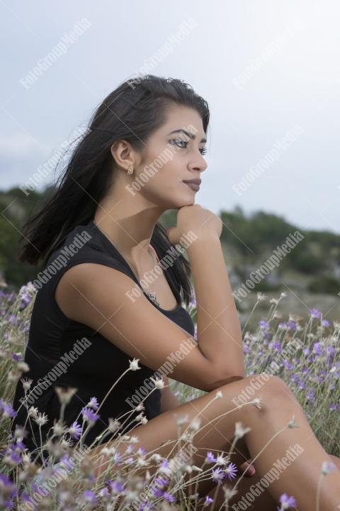 Wildflowers, perfect set for a young woman portrait