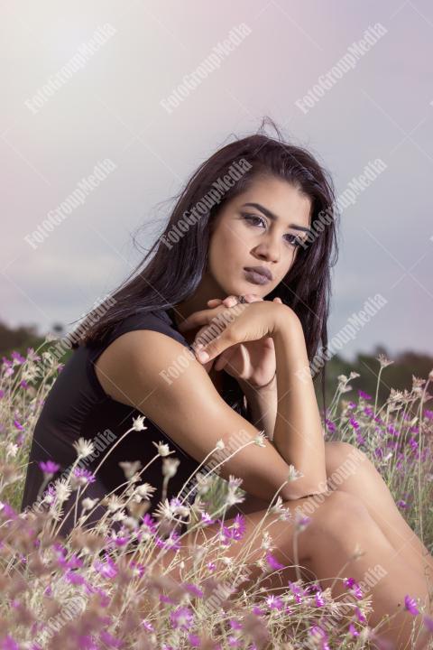 Wildflowers, perfect set for a young woman portrait