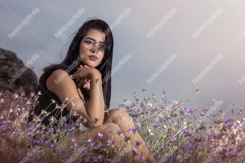 Wildflowers, perfect set for a young woman portrait