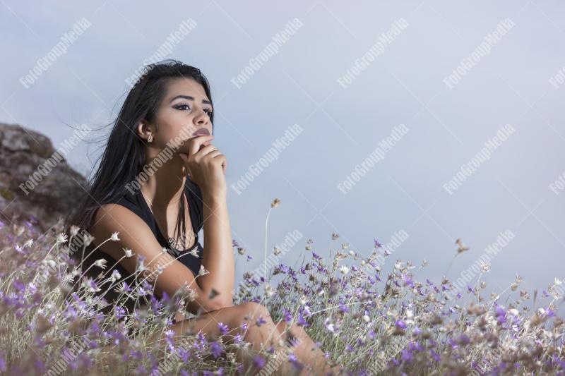 Wildflowers, perfect set for a young woman portrait