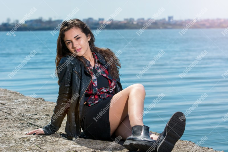 Sunny day by the lake