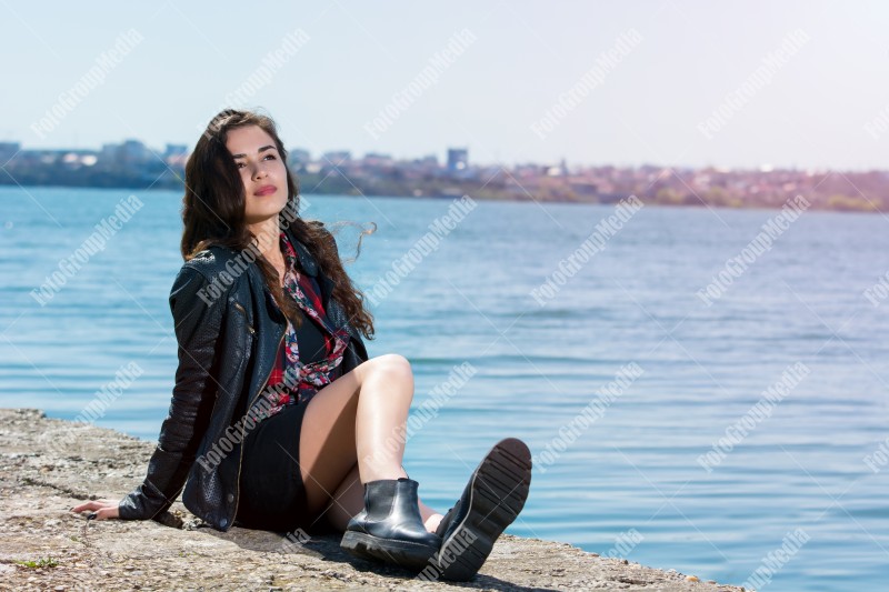 Sunny day by the lake