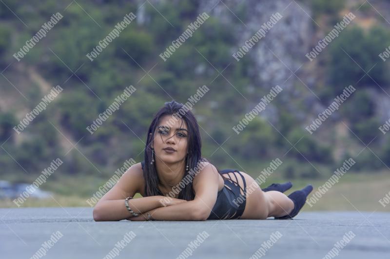 Country roads are perfect for posing