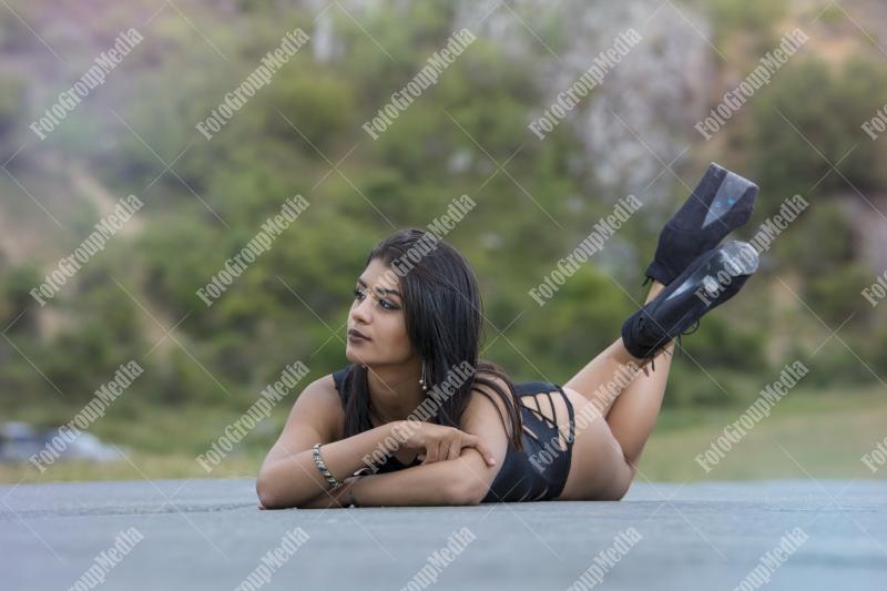 Country roads are perfect for posing