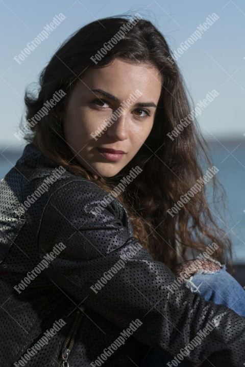 Close up outdoor portrait