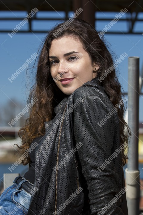 Outdoor portrait of a young lady