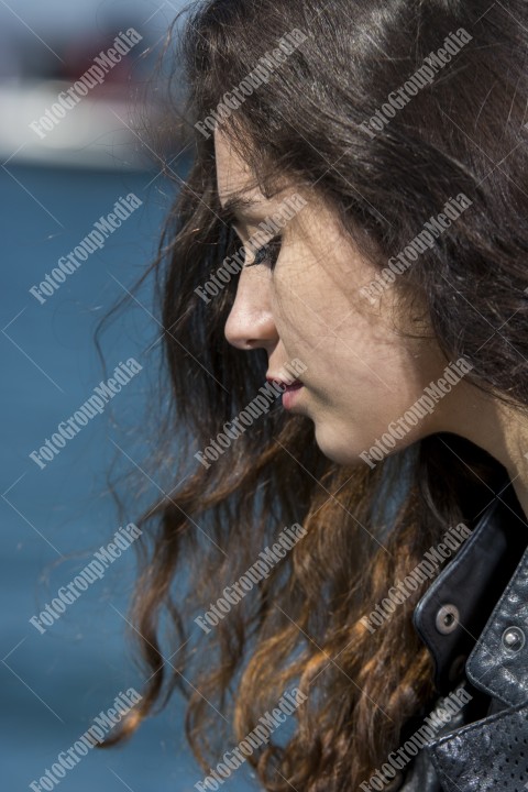 Outdoor portrait of a young lady