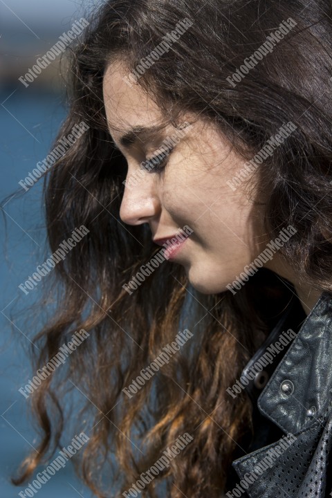 Outdoor portrait of a young lady