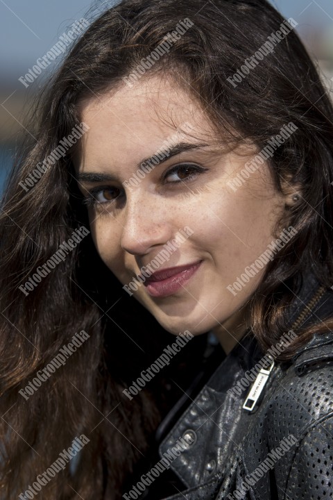 Close up outdoor portrait