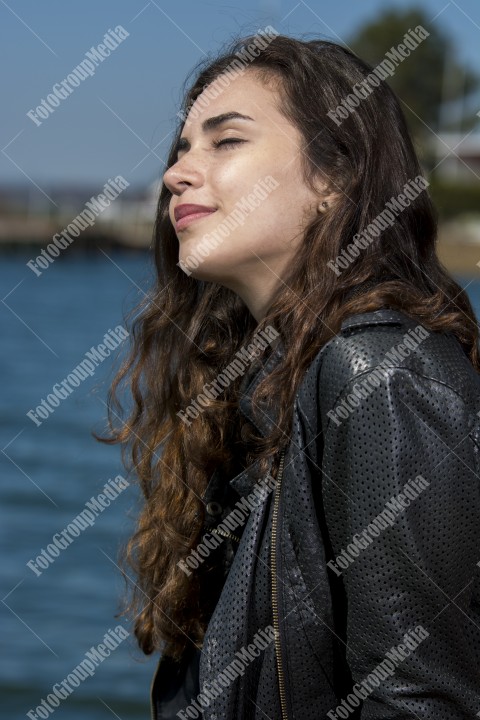 Outdoor portrait of a young lady