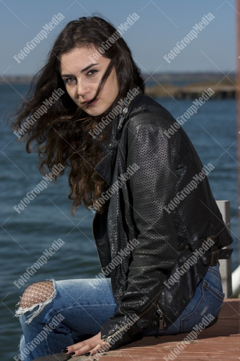 Outdoor portrait of a young lady