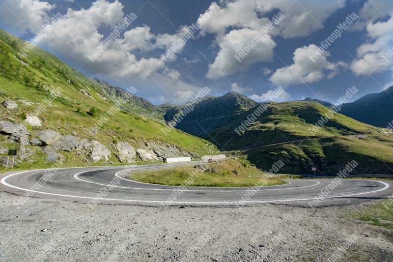 Road and mountain view