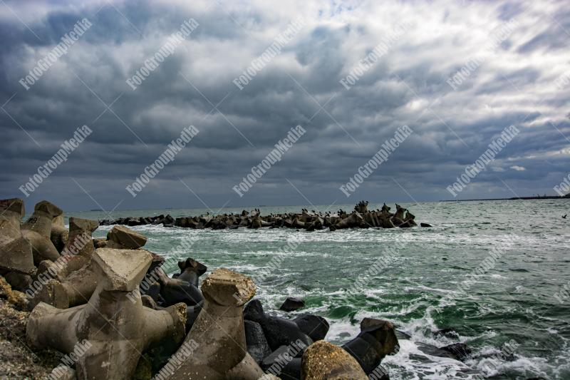 Black Sea , Romanian shore