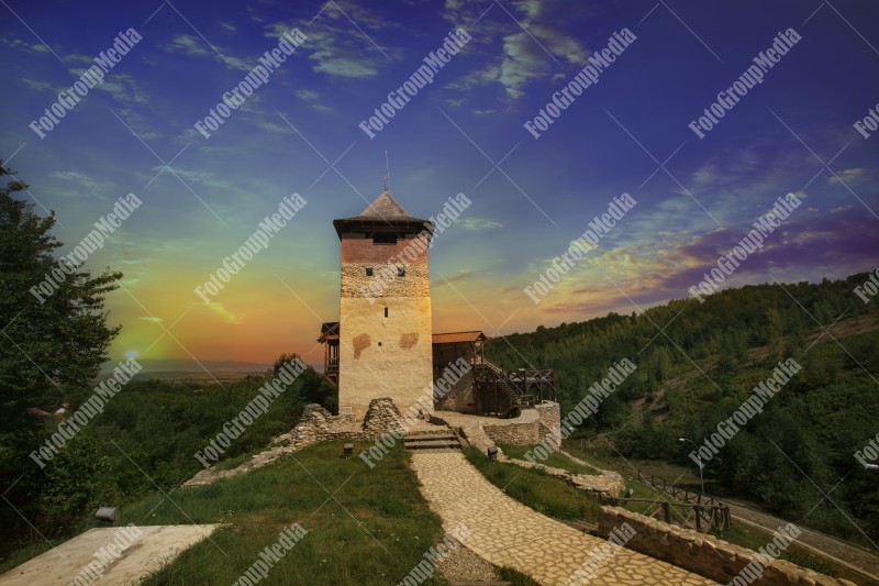 Old fortress Malaiesti from Transylvania,Romania