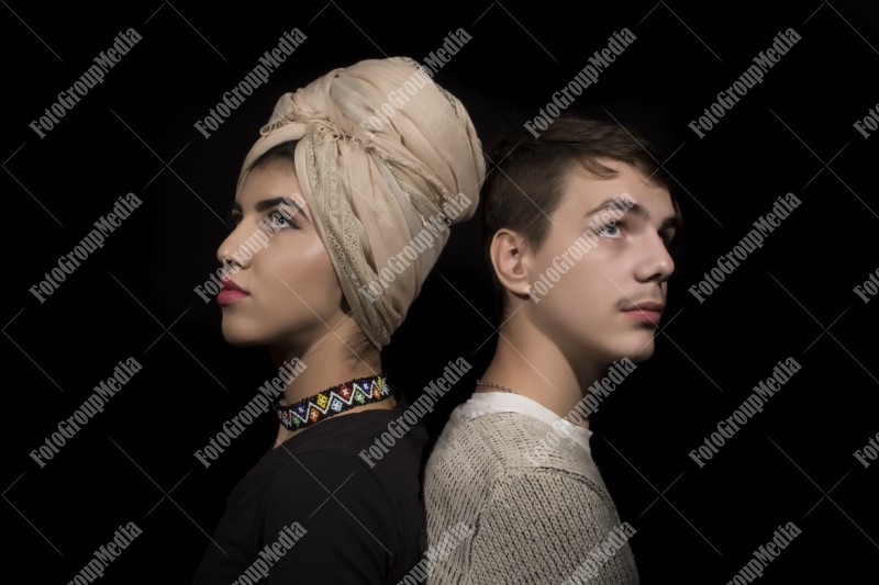 Best friends posing for camera