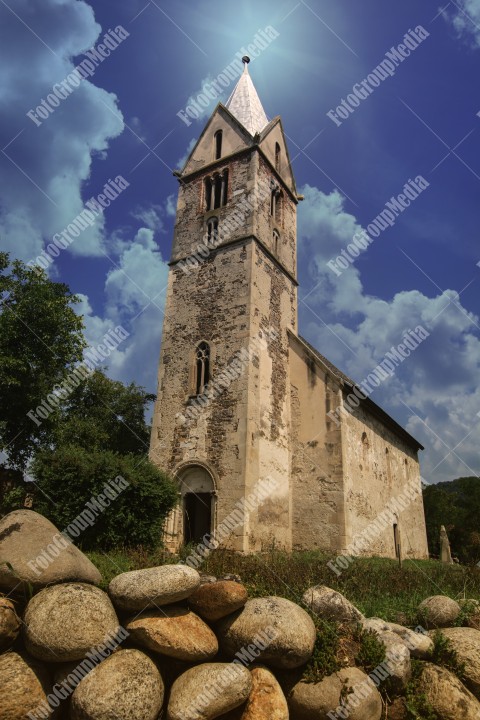 The Reformed-Calvinist Church Sântămărie Orlea, Transylvania , Romania