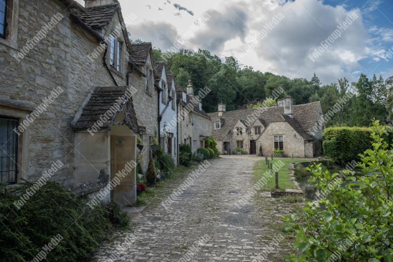 Old houses from Castle Combe village , Wiltshire, UK