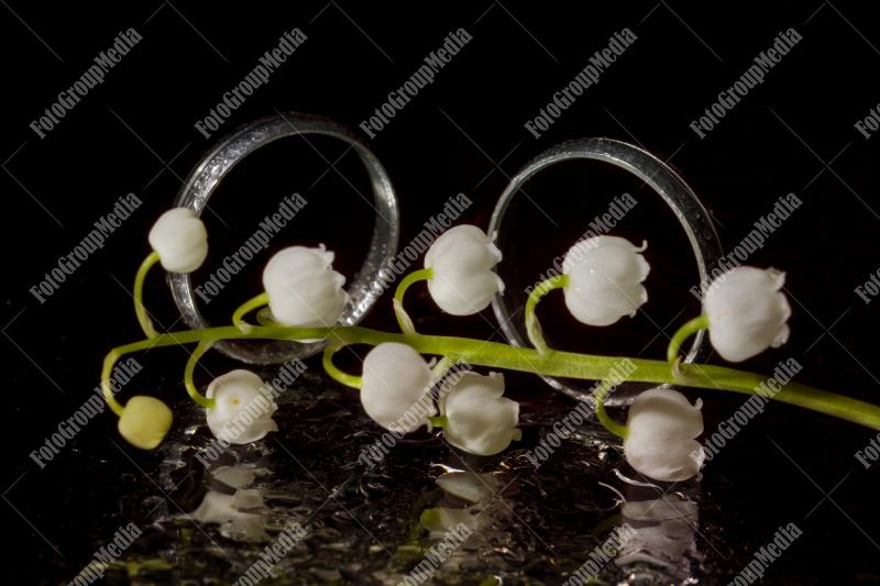 Lilly of the valley and wedding rings