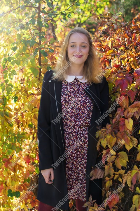 Outdoor portrait of a young lady