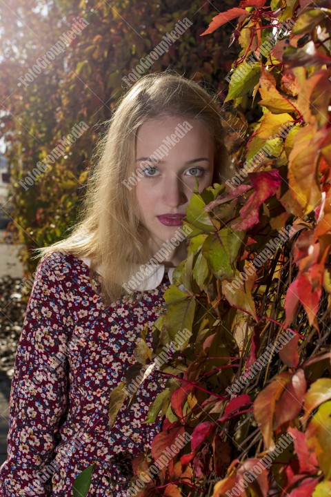 Outdoor portrait of a young lady